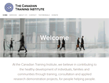 Tablet Screenshot of canadiantraininginstitute.com